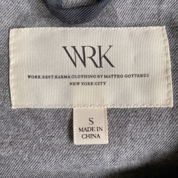 Work. Rest. Karma. Black Quilted Field Jacket - Picture 2 of 3